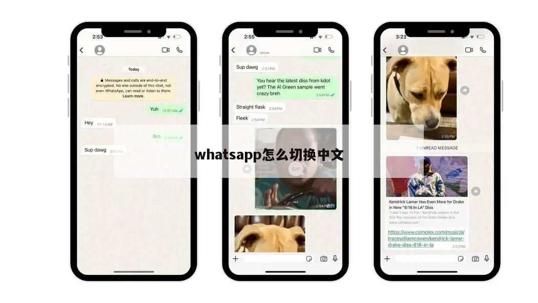 whatsapp怎么切换中文